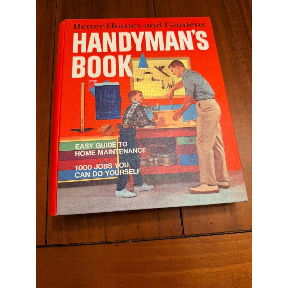 Vintage Better Homes and Gardens Handyman's Book 1957 5 - Ring Hardcover Binder